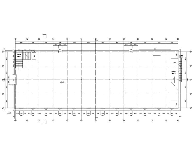 cad门建筑素材资料下载-二层全钢结构门式钢架仓库施工图CAD