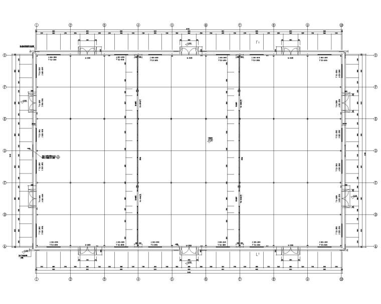 龙门钢架大样图资料下载-81x51m钢结构门式钢架厂房施工图CAD