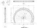 某公园钢结构桁架造型建筑施工图CAD