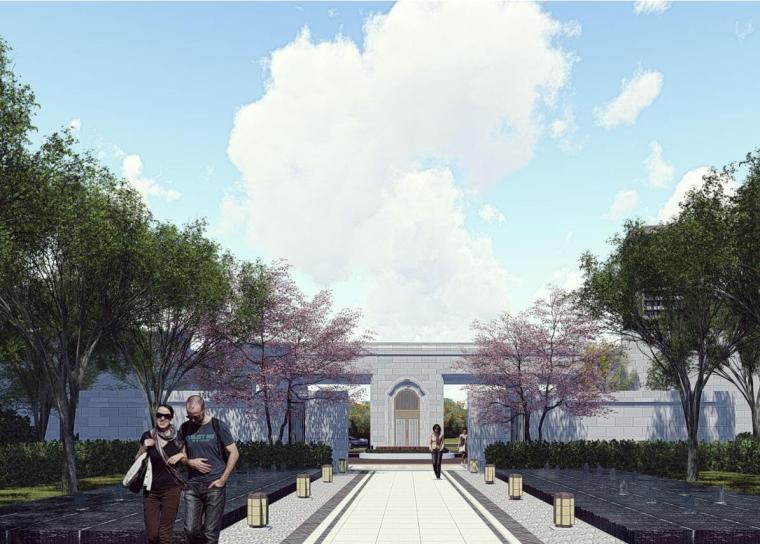 杭州大都会施工设计资料下载-[江苏]大都会高品质住宅景观深化方案