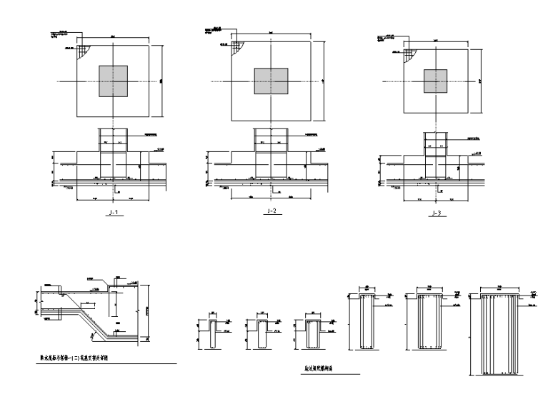锥形独立基础配筋资料下载-独立基础配筋详图CAD