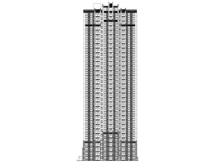 高层住宅建筑建筑施工图资料下载-33层剪力墙结构高层住宅建筑施工图2016
