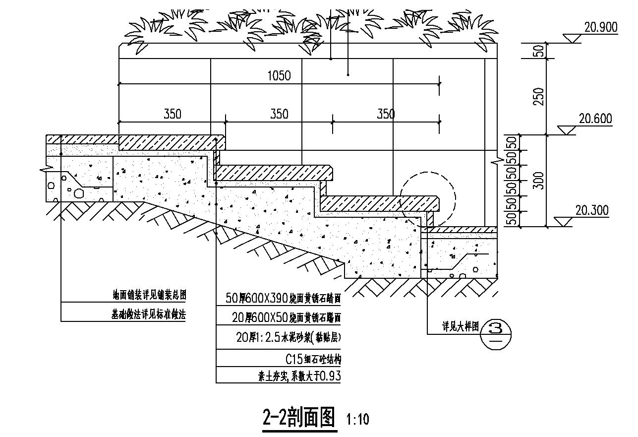 花池剖面图图片