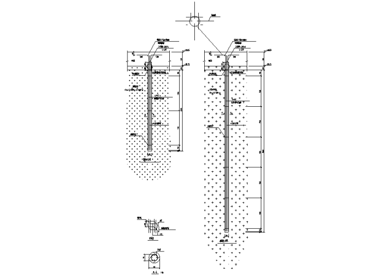 锚杆钻机模型资料下载-锚杆大样图（CAD，2016）
