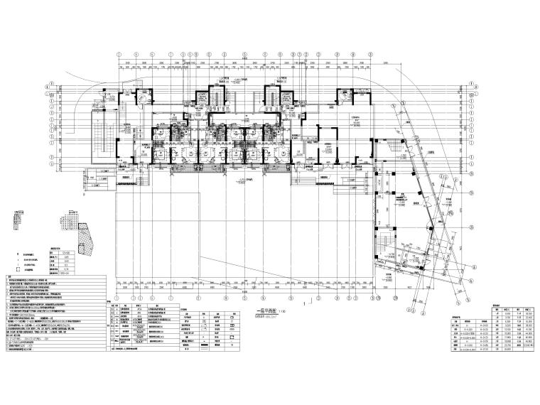 [上海]大型居住社区商住综合体项目全套图纸-5号住宅楼一层平面图