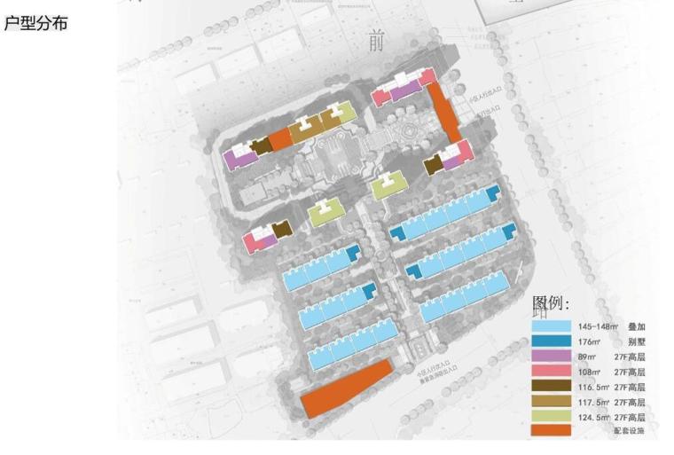 [浙江]六进雅院住宅景观概念方案设计-户型分布