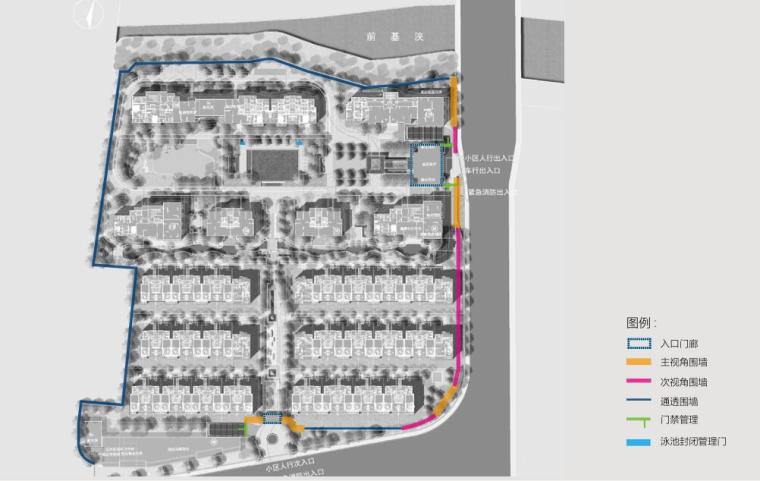 [浙江]六进雅院住宅景观概念方案设计-管控分析