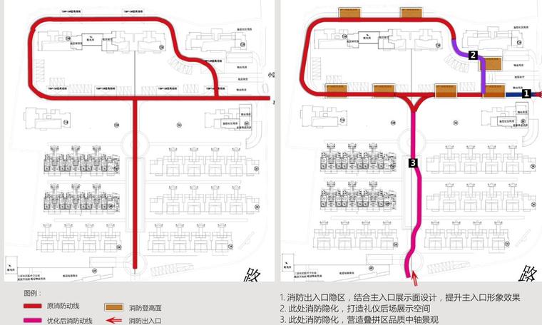 [浙江]六进雅院住宅景观概念方案设计-消防优化策略