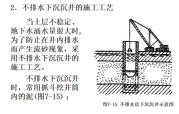 沉井工作监理要点资料下载-施工技术要点-7沉井施工