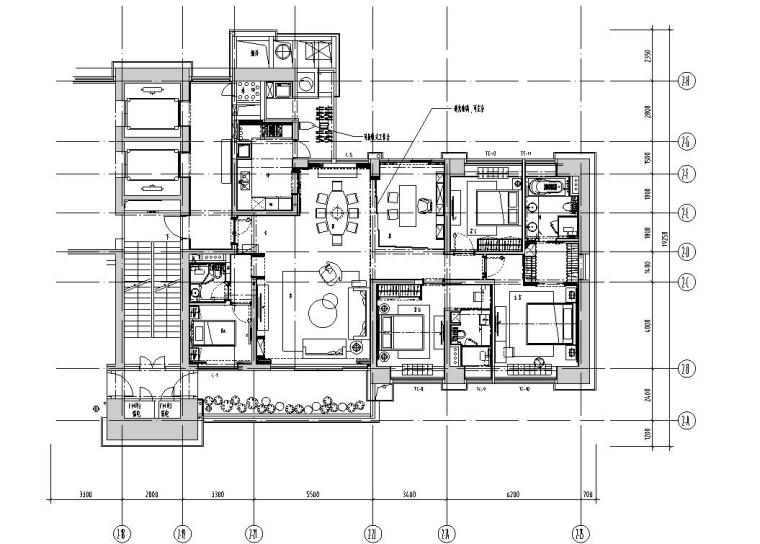 住宅现代室内效果资料下载-[广东]现代风格住宅装修效果图+CAD施工图