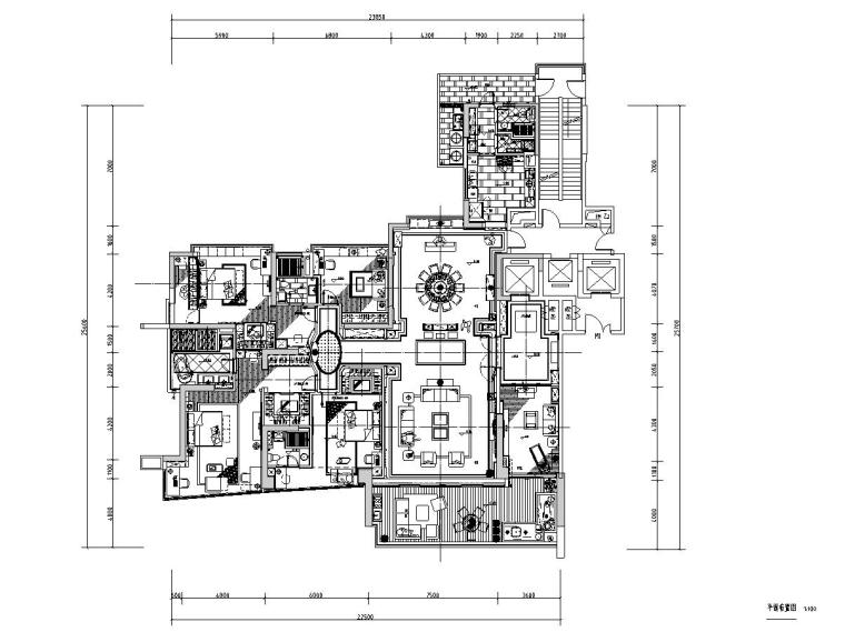 紫金轩新中式住宅施工图资料下载-新中式风格清新式住宅施工图+效果图