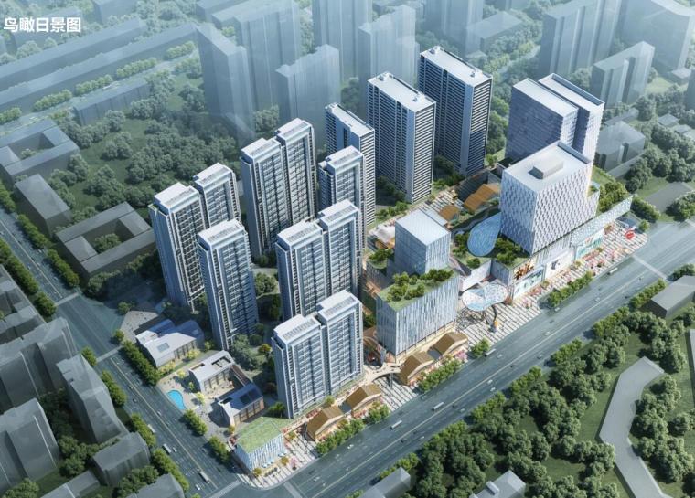 公寓设计规划资料下载-郑州住宅+商业+公寓建筑​总体规划中标方案