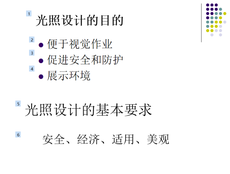 室内照明设计基础 46页-光照设计的目的