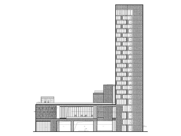 超高层结构建筑施工图资料下载-冠泽金融中心超高层酒店建筑施工图2017