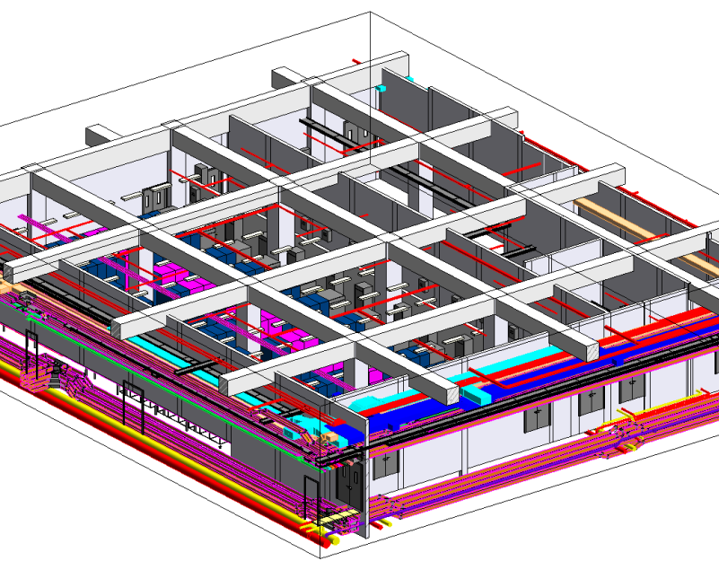 机房工程BIM管线综合深化设计(含模型)-BIM案例-筑龙BIM论坛