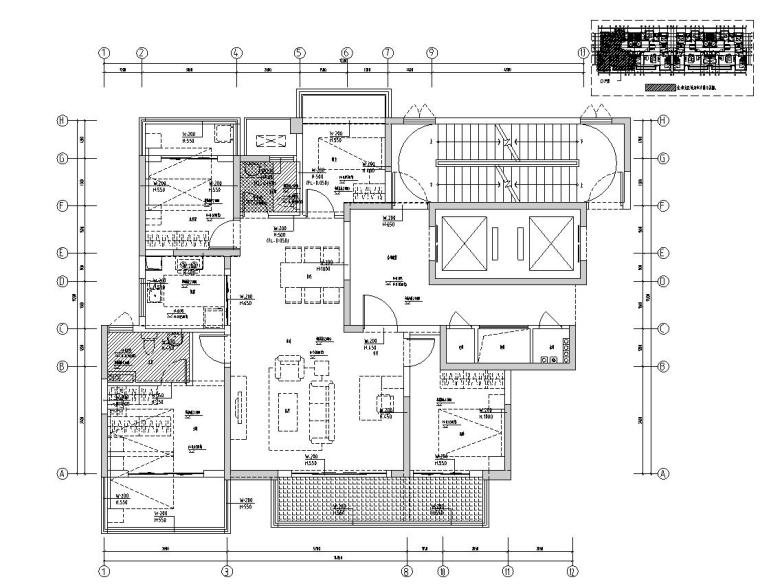 新中式居室软装资料下载-南宁新中式三居室家装样板间施工图+效果图