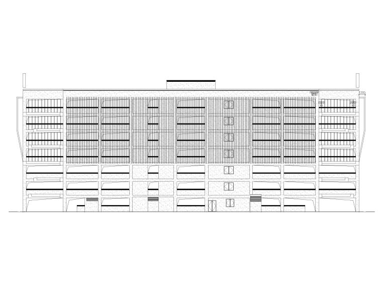10层框架建筑施工图资料下载-地上7层框架结构停车楼建筑施工图2017