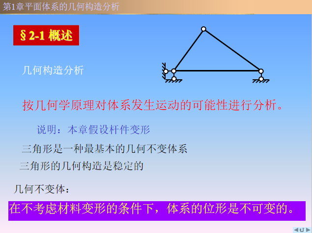 构造结构分析资料下载-平面体系的几何构造分析PPT（41页）