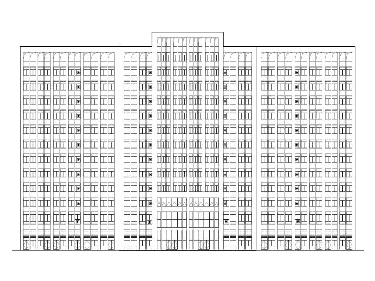 八层高层厂房资料下载-[湖南]服饰产业园高层厂房建筑施工图2016