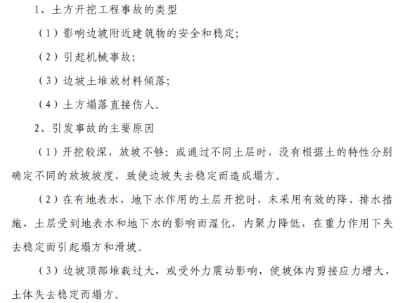 深基坑土方开挖工程专项施工方案-危险源识别与监控