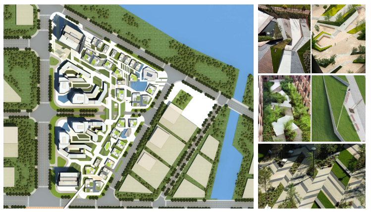 [广州]南沙城市商务公寓办公自贸景观方案-景观概念平面图