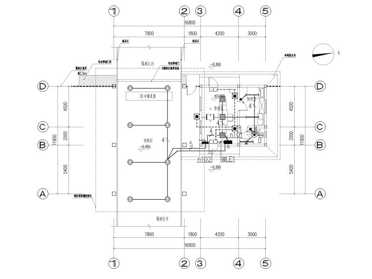 砖混结构值班室施工图纸资料下载-[重庆]机场安检值班室电气施工图