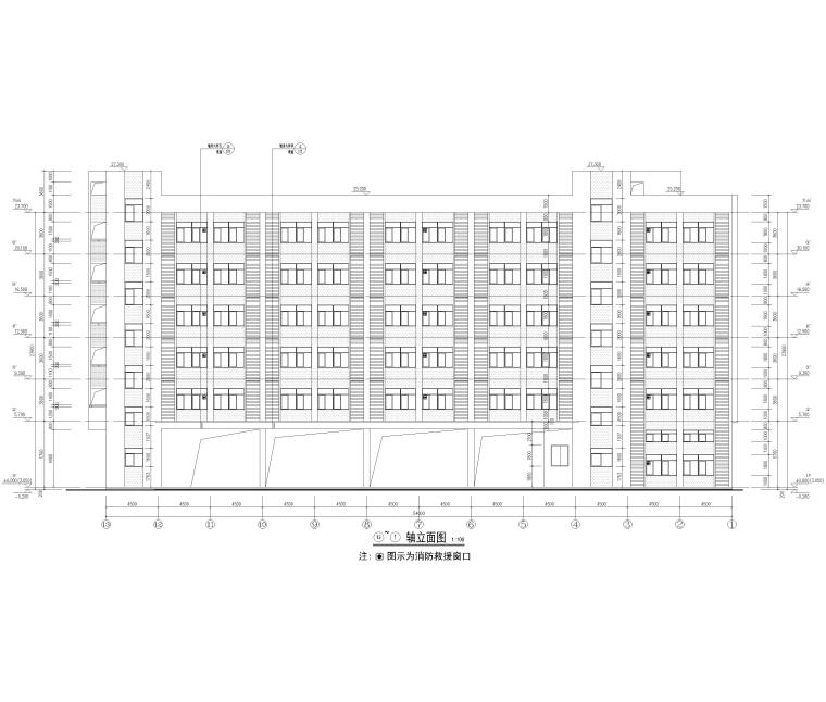 全套框架施工图资料下载-[开平]6层框架结构教学楼全套施工图2017