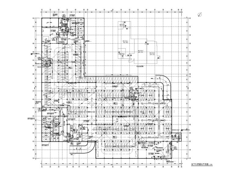地库cad图纸资料下载-厂房地下车库暖通图纸含计算书