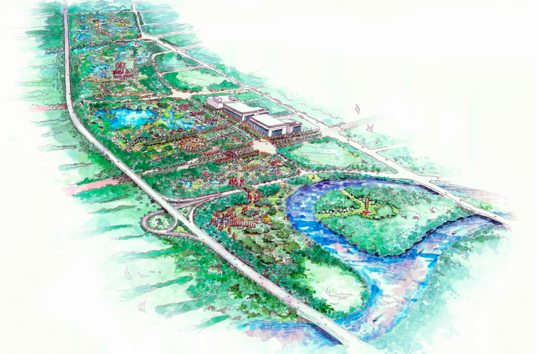 公园设计四川资料下载-[四川]成都新世纪公园景观设计方案