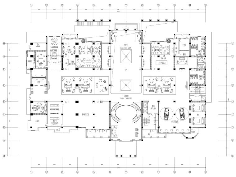 室内效果施工图资料下载-[四川]成都复地会所室内装修施工图+效果图