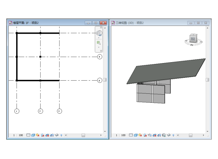 柱模板revit模型资料下载-Revit软件技巧1.2.7斜柱绘制技巧