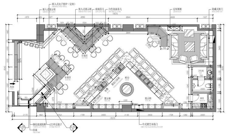 呼和浩特道路施工图资料下载-呼和浩特现代风“翼”酒吧装修施工图+实景