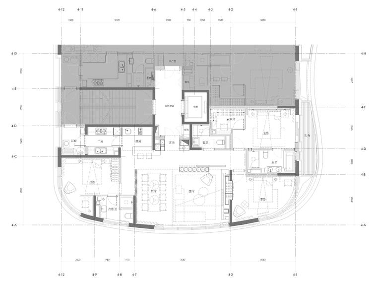 样板房300平资料下载-[上海]140㎡现代三居家装样板房装修施工图