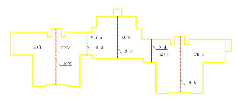 11层剪力墙结构住宅楼钢筋工程专项施工方案-02 地上结构流水段划分