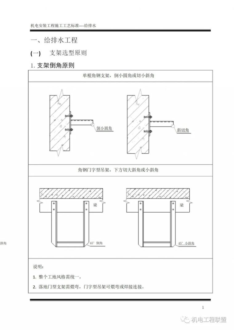 给排水pvc管道施工资料下载-给排水管道安装、支架选型施工工艺标准详解