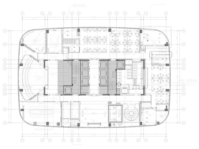 深圳vivo总部办公楼资料下载-[深圳]集团办公楼42~46层装修设计施工图