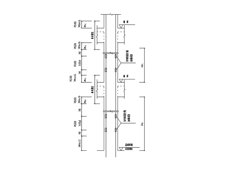 柱筋加密及接头区域示意图CAD版-柱纵筋接头示意图