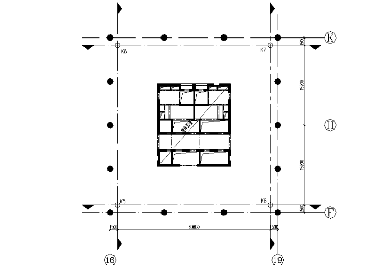 [QC]提高超高层建筑的测量精度-03 塔楼轴线控制布置图