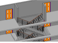 Revit软件技巧1.8.3剪刀式楼梯的绘制