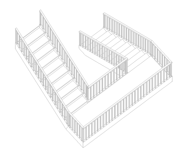 实木楼梯钢梯扶手踏板包板资料下载-Revit软件技巧1.9.3楼梯扶手删除再绘制