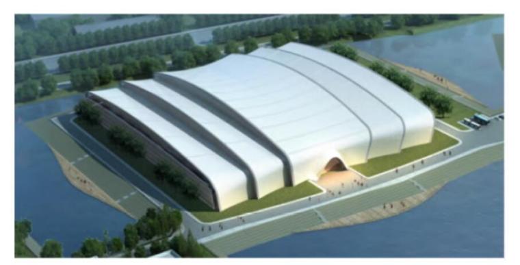 钢结构大跨建筑资料下载-太湖试验厅大跨钢结构设计2020