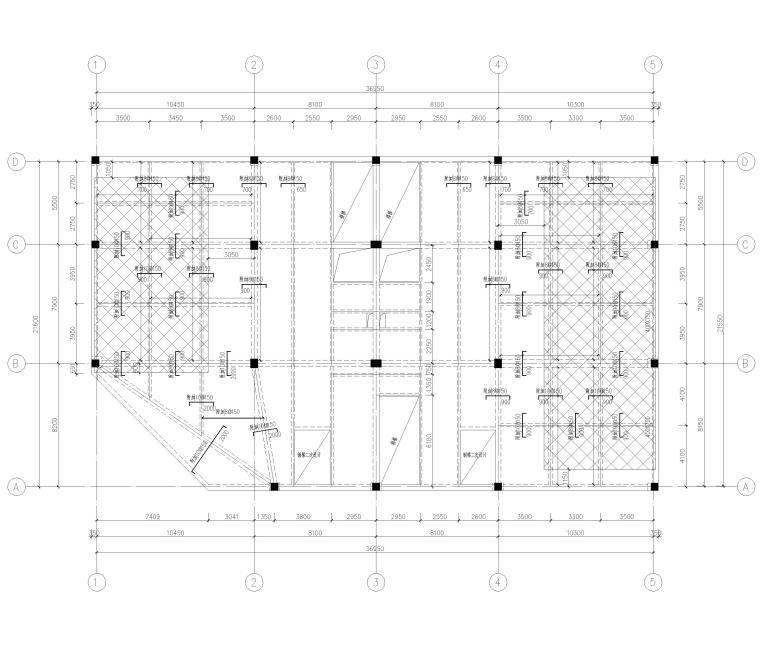 10层框架建筑施工图资料下载-[上海]4层框架结构办公楼全套施工图2017