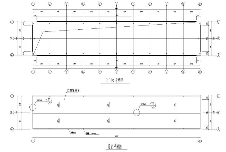 钢结构厂房门资料下载-12米单跨厂房门刚结构施工图CAD含建筑图