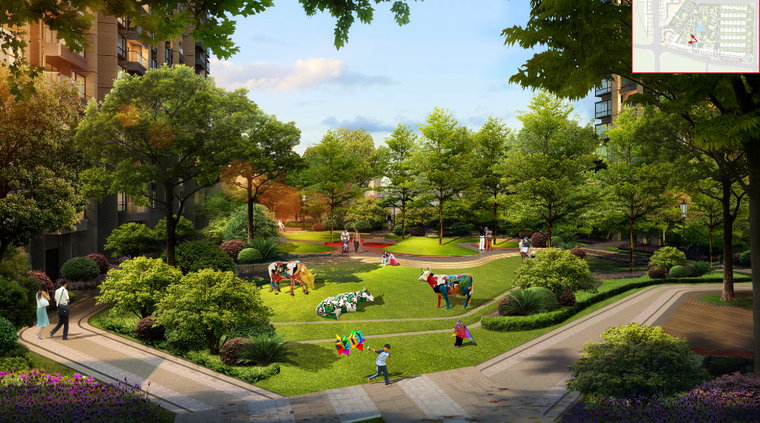 [广东]东莞城市生态宜居社区景观设计方案