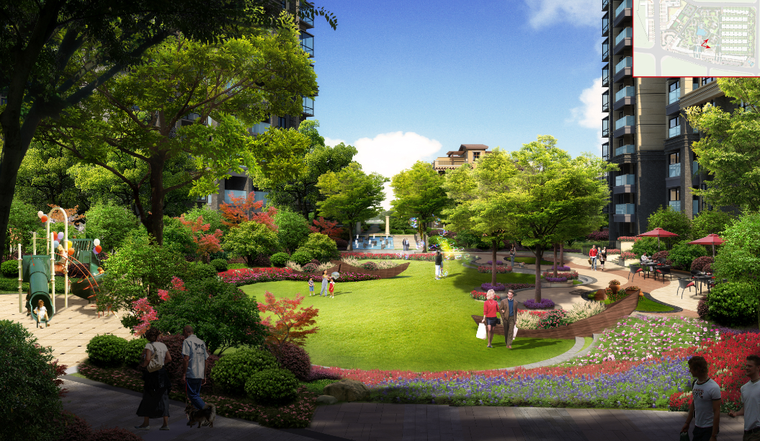 [广东]东莞城市生态宜居社区景观设计方案