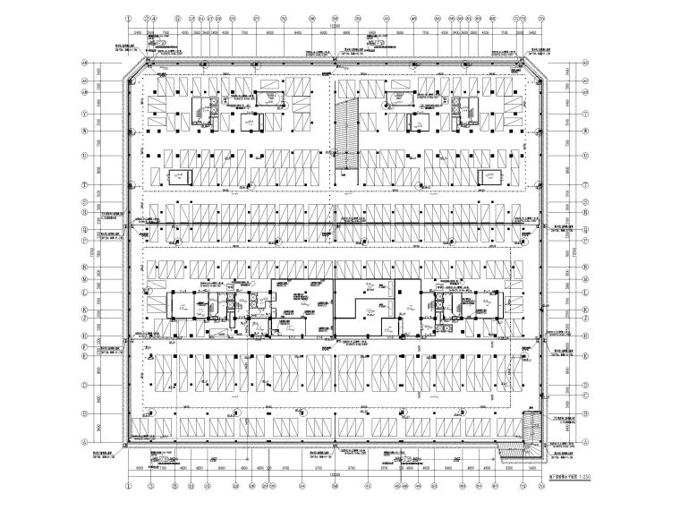 [贵州]二十四层接待中心给排水施工图-地下室给排水平面图