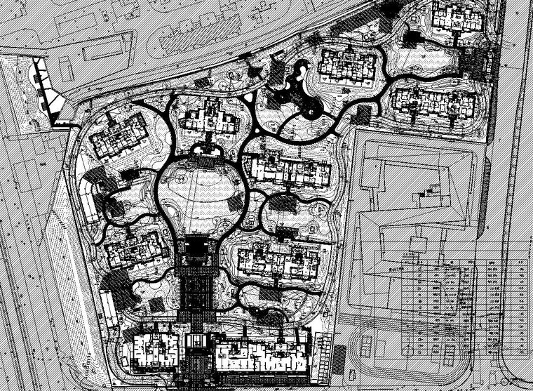 居住区施工模型资料下载-[上海]知名企业现代居住区景观电施工图