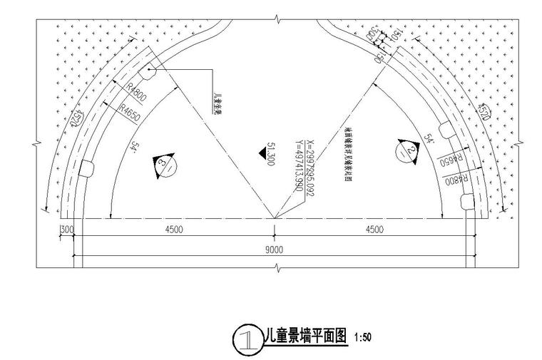 su模型儿童墙资料下载-逸林雅苑”住宅儿童景墙详图设计