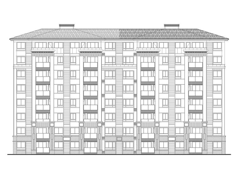 六层住宅建施图资料下载-安徽全椒金宁府小区多层住宅建筑施工图2017