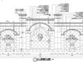 欧式风格入口景墙节点大样详图设计